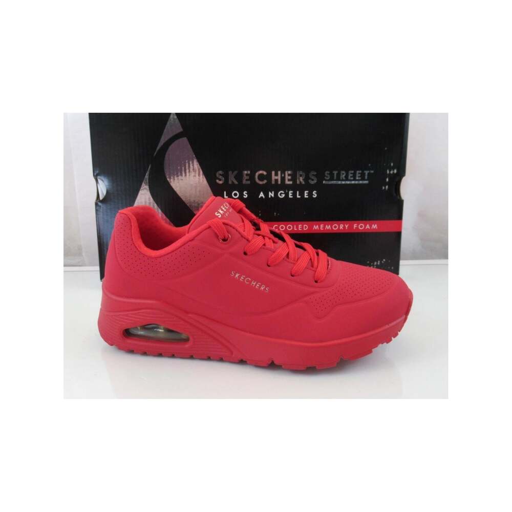 Women's Skechers Street Los Angeles Size 7 Uno Stand On Air Sneakers Red